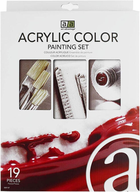 ART ADVANTAGE PAINT SET ACRYLIC MINI 12 COLOR